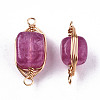 Natural Agate Links Connectors G-T131-99E-3