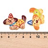 Opaque Resin Cabochons RESI-G125-01-4