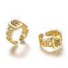 Brass Micro Pave Clear Cubic Zirconia Cuff Rings RJEW-H541-01R-G-2