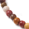 Natural Mookaite Round Beaded Stretch Bracelets for Women BJEW-JB11370-4