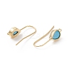 Real 18K Gold Plated Brass Earring Hooks KK-B060-07G-01-2