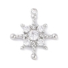 Brass Pave Clear Cubic Zirconia Pendants LS-KK-F875-10P-1