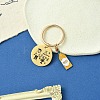 Alloy Enamel & 201 Stainless Steel Keychain KEYC-YW00102-02-1