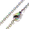 Ion Plating(IP) 304 Stainless Steel Cross Chain Necklaces NJEW-F262-03-A-3