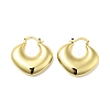 Brass Chunky Twist Rhombus Hoop Earrings for Women EJEW-A079-09G-1