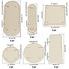 6Pcs 6 Style Flat Round PU Leather Knitting Crochet Bags Nail Bottom Shaper Pad DIY-PH0021-06A-2