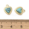 Synthetic Turquoise Charms STAS-U027-09G-05-3