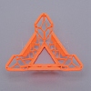 ABS Plastic Cube Tripod Puzzle Display Holder ODIS-WH0007-17A-2