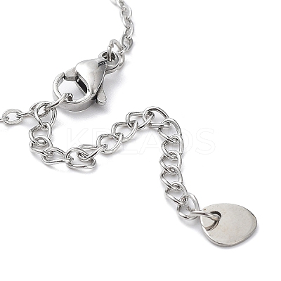 Tarnish Resistant 201 Stainless Steel Link Bracelets with Cable Chains LS-BJEW-P297-01P-C-1