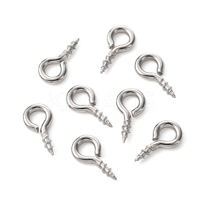 Tarnish Resistant 304 Stainless Steel Screw Eye Pin Peg Bails STAS-Q224-03A-1