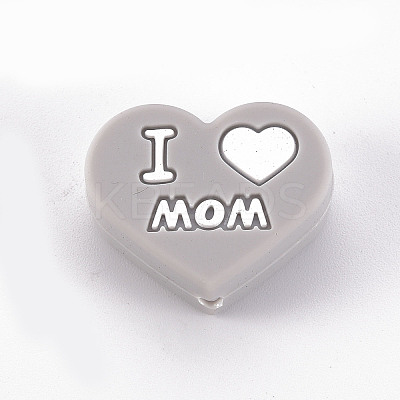 Mother's Day Food Grade Eco-Friendly Silicone Focal Beads LS-SIL-N002-10I-1