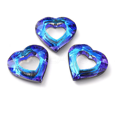 Electroplated Glass Pendants EGLA-O008-01D-1