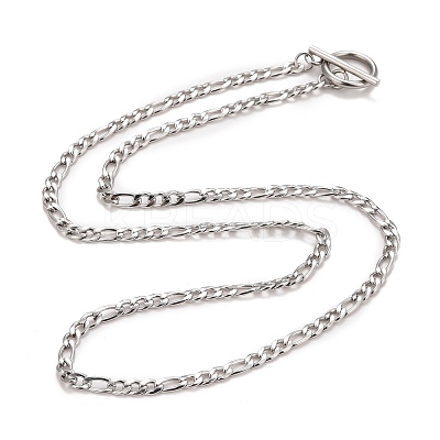 Non-Tarnish 304 Stainless Steel Chain Necklaces NJEW-A002-06P-1