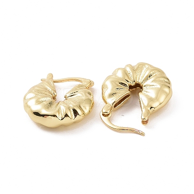 Brass Thick Hoop Earrings for Women EJEW-F303-11G-1