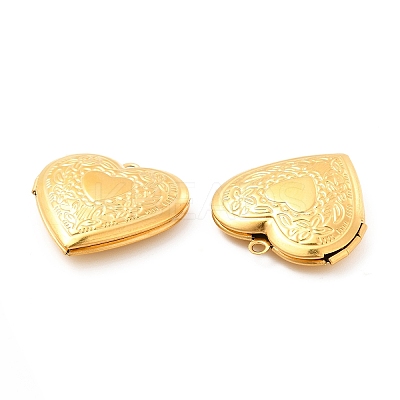 Ion Plating(IP) 304 Stainless Steel Locket Pendants X-STAS-G146-20G-1