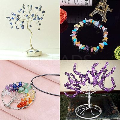 Natural Gemstone Chips Beads G-PH0034-20-1