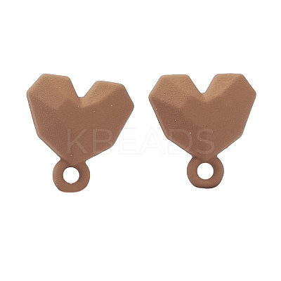 Spray Painted Alloy Stud Earrings Findings LS-FIND-I015-E08-1
