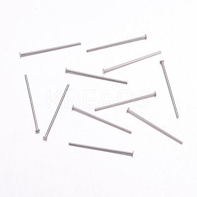 Tarnish Resistant 304 Stainless Steel Flat Head Pins LS-X-STAS-F117-58P-1.8x25-1