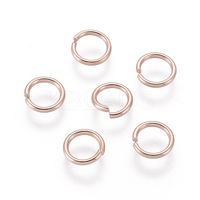 304 Stainless Steel Open Jump Rings X-STAS-O098-02RG-04-1