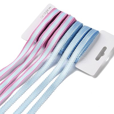 18 Yards 6 Styles Polyester Ribbon SRIB-Q022-C05-1