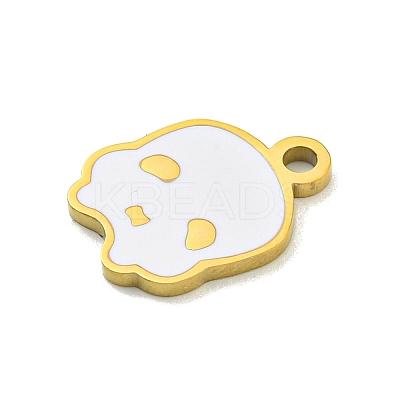 Halloween Theme Ion Plating(IP) 304 Stainless Steel Enamel Pendants STAS-M011-04A-1
