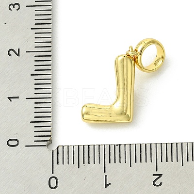Rack Plating Brass with ABS Plastic Pearl European Dangle Charms KK-G501-02L-G-1