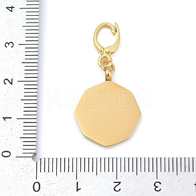 304 Stainless Steel Enamel Pendant Decoration STAS-S168-01G-06-1
