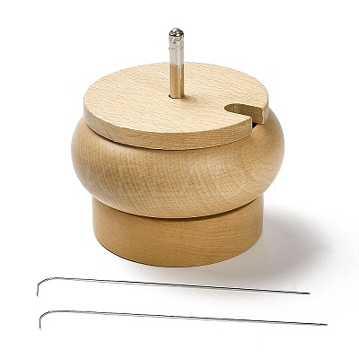 Wood Manual Beading Spinners TOOL-K012-04-1