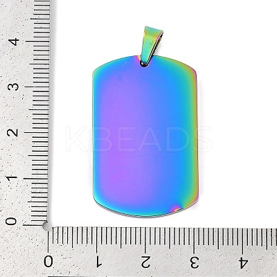 Ion Plating(IP) 304 Stainless Steel Pendants STAS-I311-03A-RC-1