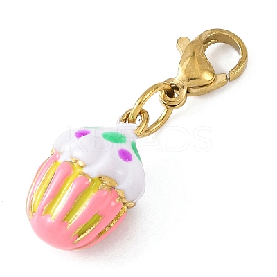 304 Stainless Steel Enamel Pendant Decorations STAS-D205-03A-G-1