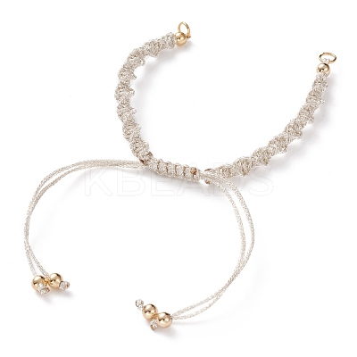 Adjustable Polyester Braided Cord Bracelet Making AJEW-JB00848-06-1