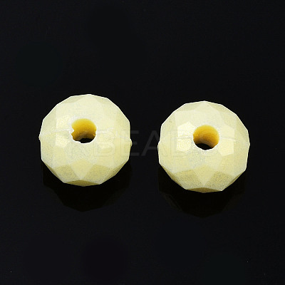 Spray Painted Acrylic Beads MACR-S280-03E-1