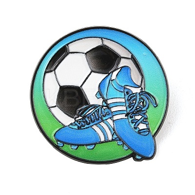 Sports Theme Football & Sneakers Enamel Pins JEWB-L023-02A-EB-1