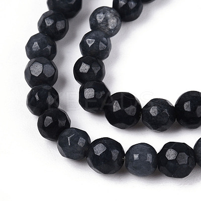 Dyed Natural White Jade Beads Strands G-T139-4mm-60-19-1