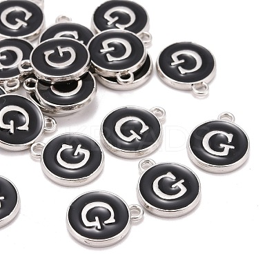 Platinum Plated Alloy Charms X-ENAM-S118-02G-P-1