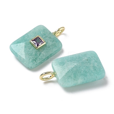 Natural Amazonite Pendants G-I391-03G-06-1
