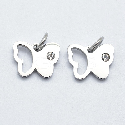 316 Surgical Stainless Steel Pendants STAS-K178-08P-1