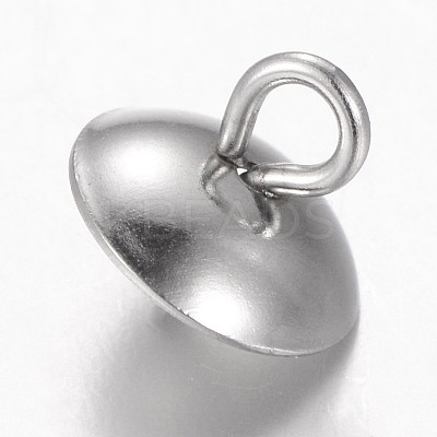 304 Stainless Steel Cup Pearl Peg Bails Pin Pendants LS-X-STAS-L143-01-1
