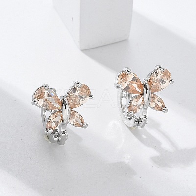 Brass Hoop Earrings EJEW-R016-10P-01-1