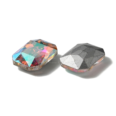 Glass Rhinestone Cabochons RGLA-WH0005-10A-1