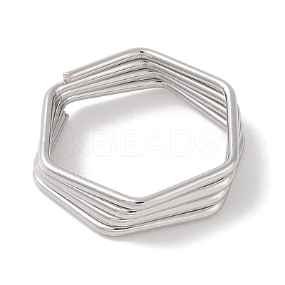 Non-Tarnish 304 Stainless Steel Finger Rings for Women RJEW-G315-02P-1