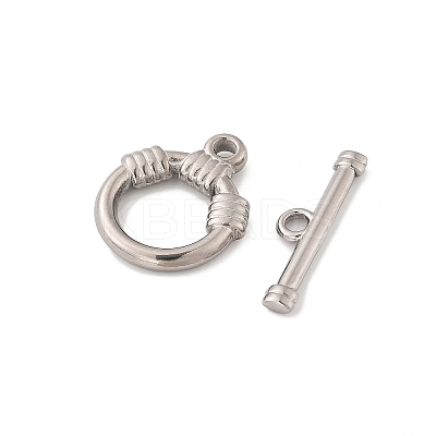 304 Stainless Steel Toggle Clasps STAS-B081-02P-1