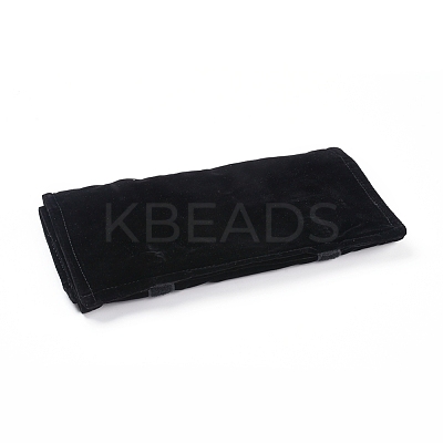 Foldable Velvet Jewelry Travel Roll Bag TP-L005-07-1