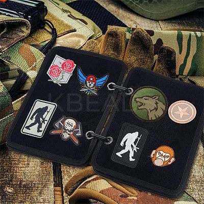 Flip-Page Hook & Loop Patch Book DIY Kit FIND-WH0108-48A-1