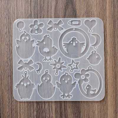 Kitten Earrings Pendants DIY Silicone Mold DIY-Q033-08A-1