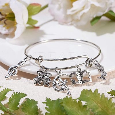 DIY Adjustable Brass Expandable Bangle Making DIY-PH0026-21-1