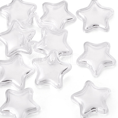 12Pcs Transparent Acrylic Beads TACR-TA0001-77A-1