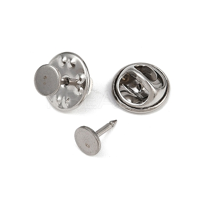 304 Stainless Steel Butterfly Clutches Pin Backs STAS-P262-03P-01-1
