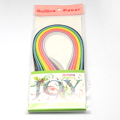 160Strips 22 Colors 10MM Wide Quilling Paper Strips DIY-R025-06-1