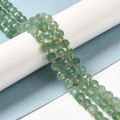 Natural Green Strawberry Quartz Beads Strands G-P508-A17-01-1